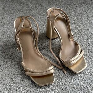 Sam Edelman Gold Strappy Heels